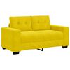 vidaXL Sofa Yellow 160 x 80 x 82 cm Poly velvet