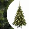 vidaXL Artificial Christmas Tree with Bauble 120 cm 150 LEDs