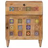 vidaXL Bedside Cabinet Natural 50 x 33 x 60 cm Solid Mango Wood