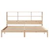 vidaXL Bookcase Bed without Mattress 180x200 cm Super King Solid Wood Pine