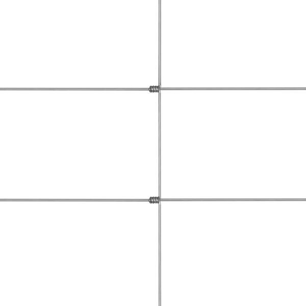 vidaXL Garden Fence Galvanised Steel 50x1.25 m Silver