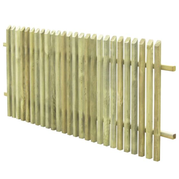 vidaXL Garden Fence Impregnated Pinewood 170x75 cm