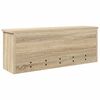 vidaXL Wall-Mounted Coat Rack with Shelf Sonoma Oak 80 x 20 x 30 cm