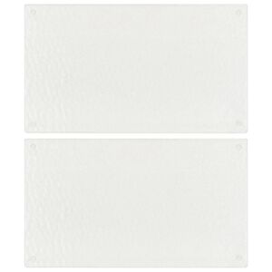 vidaXL Chopping Boards 2 pcs Transparent Bubbles Pattern Tempered Glass