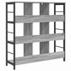vidaXL Bookshelf Grey Sonoma 102 x 32 x 104.5 cm Engineered Wood