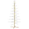 vidaXL Metal Christmas Tree KUOPIO 210 cm Warm White Steel Black
