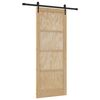 vidaXL Sliding Door ORKDAL Natural 83 x 211 cm Solid Pine Wood