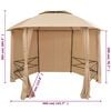 vidaXL Garden Marquee Pavilion Tent with Curtains Hexagonal 360x265 cm