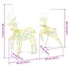 vidaXL LED Reindeers with 40 LEDs 5 pcs Multicoulur PET