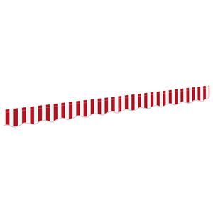vidaXL Awning Valance Replacement Red and White 230 x 20 cm Polyester