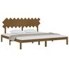 vidaXL Bed Frame without Mattress Honey Brown 200x200 cm Solid Wood