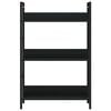 vidaXL 3-Layer Book Shelf Black 60x27.6x90.5 cm Engineered Wood