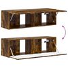 vidaXL TV Cabinet Set 4 pcs Smoked Oak Engineered Wood