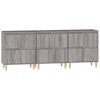 vidaXL Sideboards 3 pcs Grey Sonoma 60x35x70 cm Engineered Wood