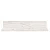 vidaXL Wall Shelves 2 pcs White 50x11x9 cm Solid Wood Pine