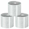 vidaXL Mirror Mosaic Tile Geometric 3 pcs Silver 100 x 4 cm Glass