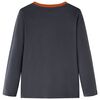 Kids' T-shirt with Long Sleeves Anthracite 92