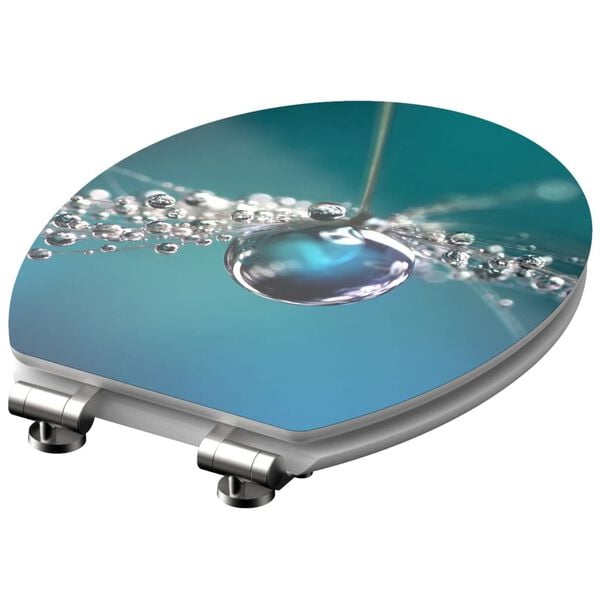 SCH&Uuml;TTE High Gloss Seat with Soft-Close WATER DROP MDF