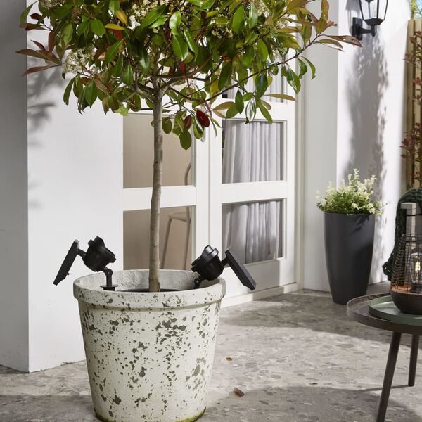 Luxform Intelligent Hybrid Solar LED Garden Light Texas Black