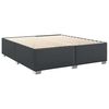 vidaXL Bed Frame without Mattress Black Super King Faux Leather