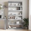 vidaXL Book Cabinet Grey sonoma 100 x 30 x 198 cm Engineered Wood