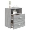 vidaXL Bed Cabinets 2 pcs Grey Sonoma 50x32x60 cm