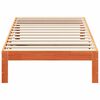 vidaXL Bed Frame without Mattress Wax Brown 80x200 cm Solid Wood Pine
