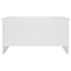 vidaXL Coffee Table White 80x55.5x41.5 cm Engineered Wood