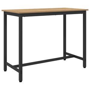 vidaXL Table Artisan Oak 100 x 50 x 76.5 cm Engineered Wood and Steel