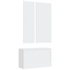 vidaXL 3-in-1 Shoe Cabinet Set White Engineered Wood
