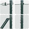 vidaXL Fence Post Green 50 x 1 m (13 mm mesh) Steel and PVC