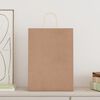 vidaXL Paper Bags 250 pcs with Handles Brown 32x17x44 cm