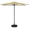 vidaXL Garden Parasol with Base 270 x 270 cm Polyester Rectangular