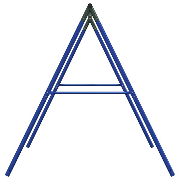 vidaXL Swing Frame for Outdoor with 4 Hanging Hooks Blue Steel