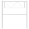 vidaXL Metal Headboard White 75 cm