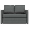 vidaXL Folding Sofa Bed Dark Grey 112 x 60 x 55 cm Fabric