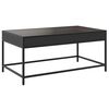 vidaXL Coffee Table with Infinity LED Black 90x50x41 cm