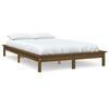 vidaXL Bed Frame without Mattress Honey Brown 200x200 cm Solid Wood