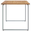 vidaXL Garden Dining Table Grey 160 x 80 x 75 cm