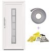 vidaXL Front Door White 88 x 200 cm PVC