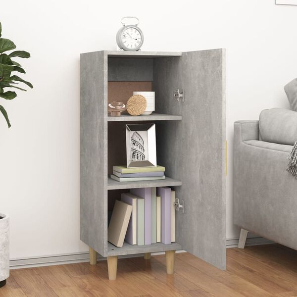 vidaXL Sideboard Concrete Grey 34.5x34x90 cm Engineered Wood