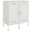 vidaXL Sideboards 2 pcs White 36x39x79 cm Steel