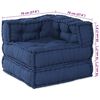 vidaXL Modular Sofa 2 pcs Indigo 140 x 70 x 56 cm Fabric