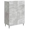 vidaXL Sideboard Concrete Grey 66 x 34.5 x 92 cm Engineered Wood