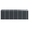 vidaXL Garden Shed Anthracite 191x555x198 cm Galvanised Steel