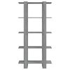 vidaXL Book Cabinet/Room Divider Grey Sonoma 80x30x160 cm Engineered Wood