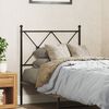vidaXL Metal Replace Headboard Black 80cm