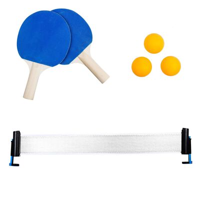 HI 6 Piece Table Tennis Set Blue and Yellow