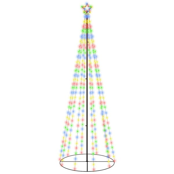 vidaXL Christmas Cone Tree Colourful 310 LEDs 100x300 cm