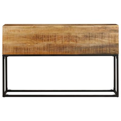 vidaXL Console Table 120x30x75 cm Rough Mango Wood